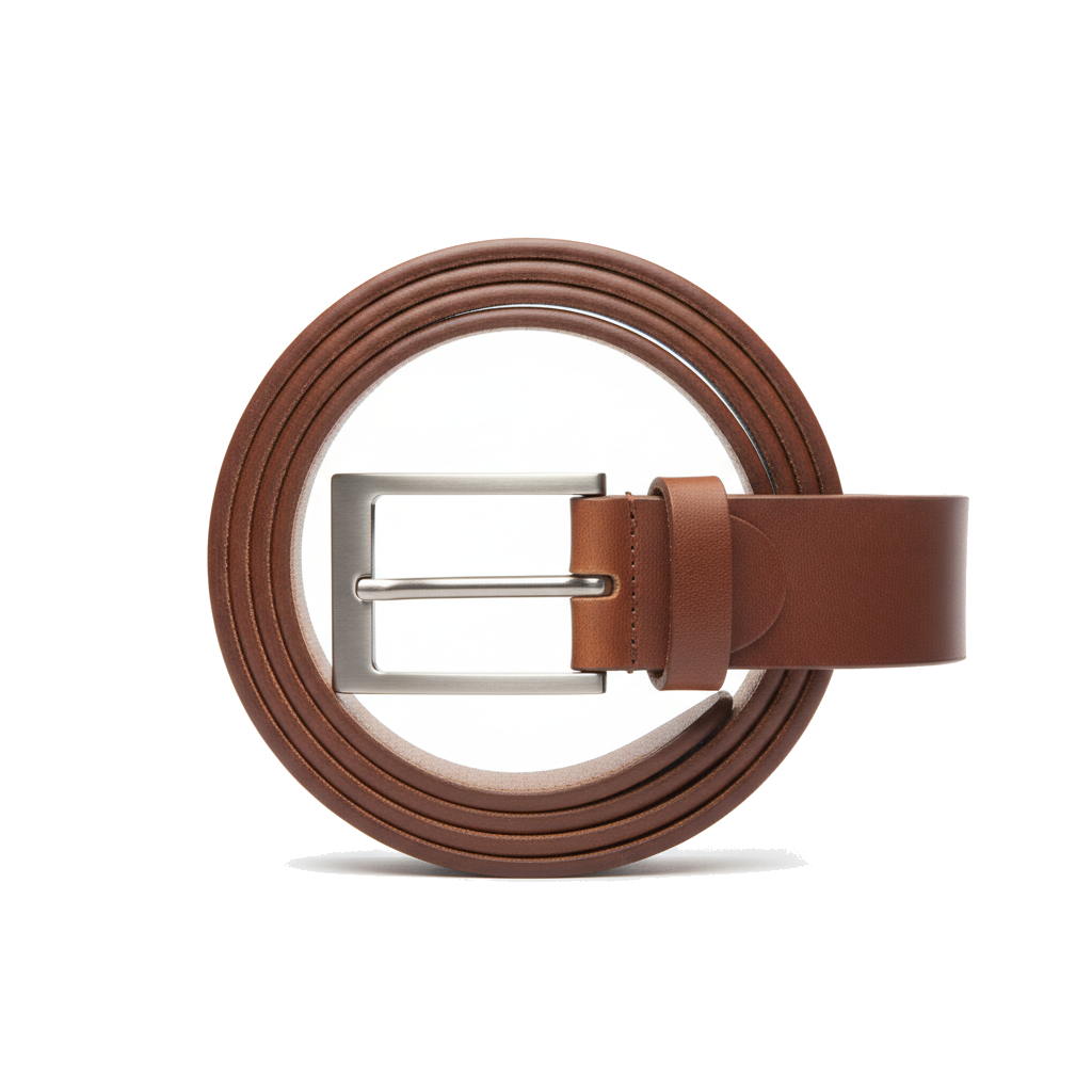 Saga & Stone Brown leather belt