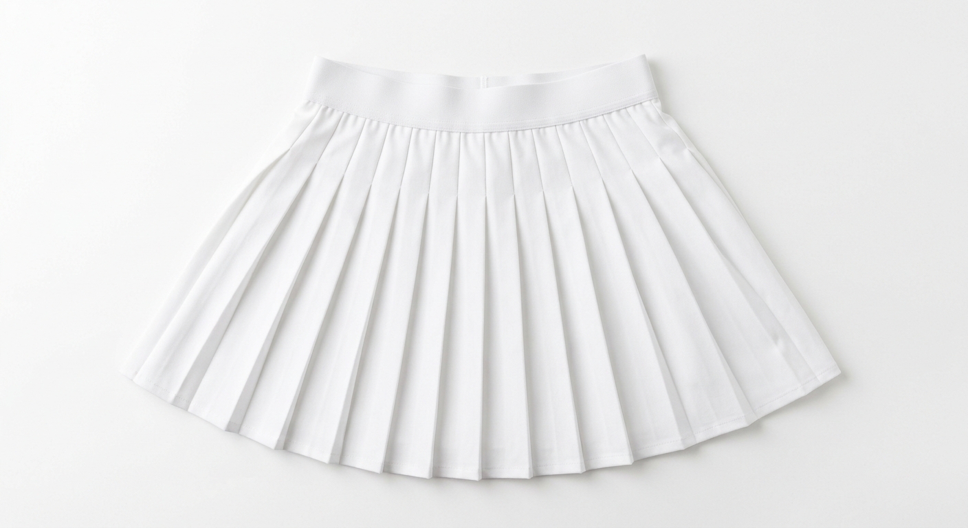 Aurelle Pleated tennis mini skirt