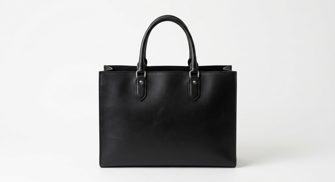 Vela Atelier Structured leather tote bag